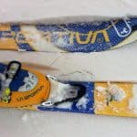 Gli sci La Sportiva Maximo in salita con le pelli