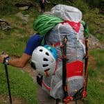 Ferrino Radical 80+10 durante l'avvicinamento alla cima del Gran Paradiso